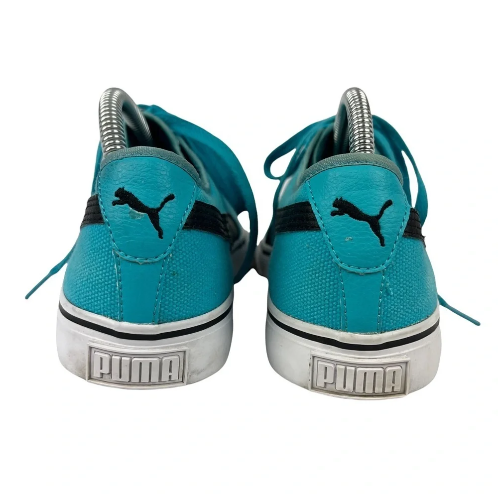 Puma Shoes Men 8 EL Alta Classic Blue‎ Canvas Low Top Fashion Sneakers